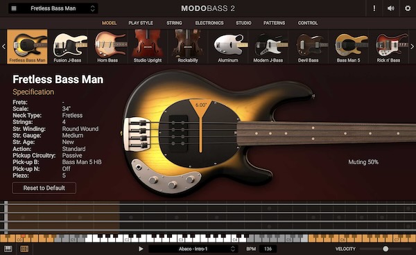 IK Multimedia「MODO BASS 2」究極のリアルベースサウンド｜無料版あり