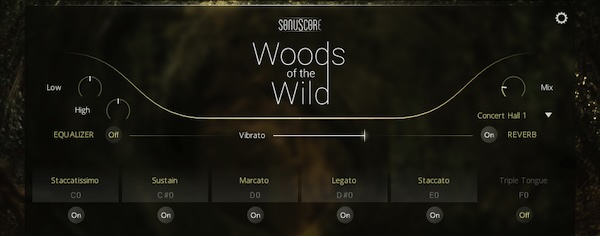 【7/31まで 50％OFF】Sonuscore「Woods Of The Wild」ダイナミックな木管アンサンブル作成ツール