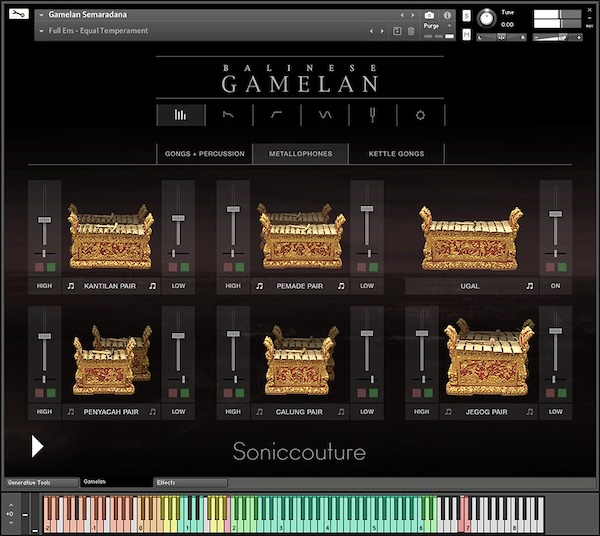 【8/1まで 50％OFF】Soniccouture「Balinese Gamelan II」究極のガムラン音源コレクション