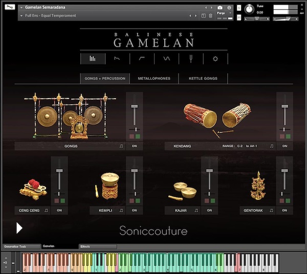 【8/1まで 50％OFF】Soniccouture「Balinese Gamelan II」究極のガムラン音源コレクション