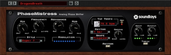 【7/26まで 60％OFF】Soundtoys「PhaseMistress」サウンドデザインの幅を広げる最強のフェーズシフター