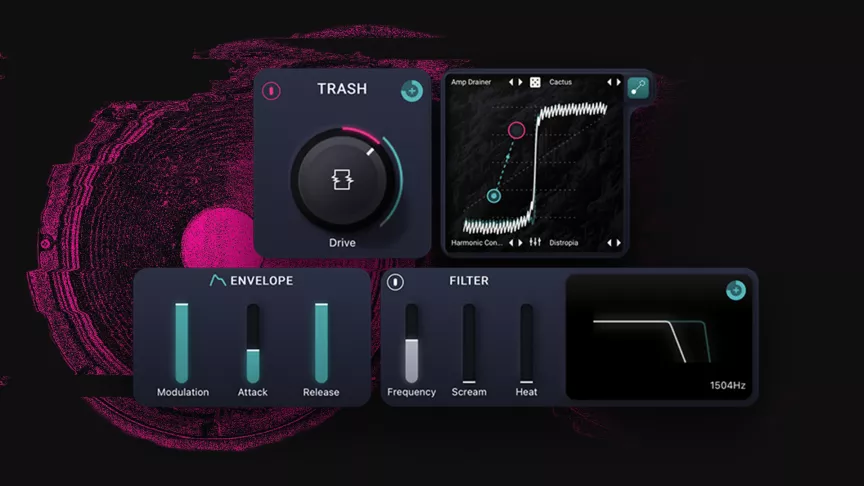 【8/31まで 54％OFF】iZotope「Trash」究極の歪みを与えるクリエイティブなディストーションエンジン