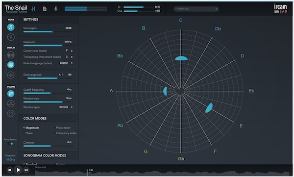 【8/31まで 80％OFF】IRCAM Lab「The Snail」コードや音の重なりを可視化できる高精度アナライザ｜DTMプラグインセール