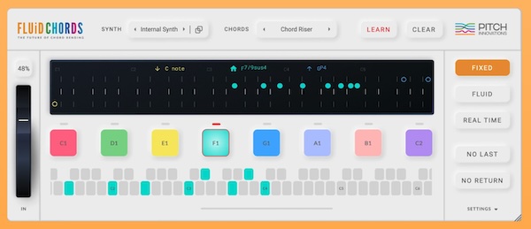 【8/26まで 48％OFF】Pitch Innovations「Fluid Chords」コードをピッチベンドさせ斬新なサウンドを作り出す新感覚プラグイン｜DTMプラグインセール