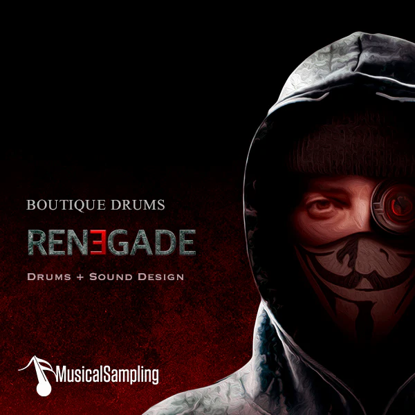 【8/10まで 55％OFF】Musical Sampling「Boutique Drums Renegade」EDMからロックまでオールジャンルで使える即戦力ドラムライブラリ｜DTMプラグインセール