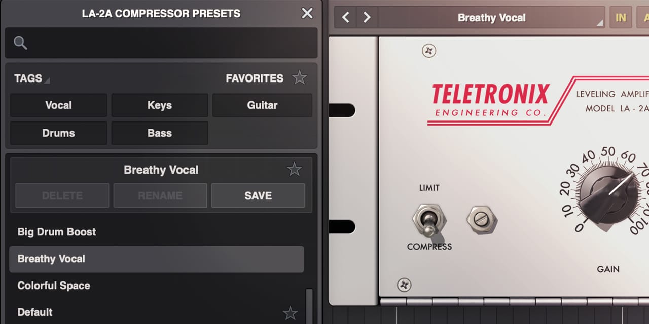 【9/2まで 50％OFF】Universal Audio「Teletronix LA-2A」世界中のスタジオでボーカルコンプ第一選択肢として愛用される史上最も有名なチューブコンプレッサー｜DTMプラグインセール