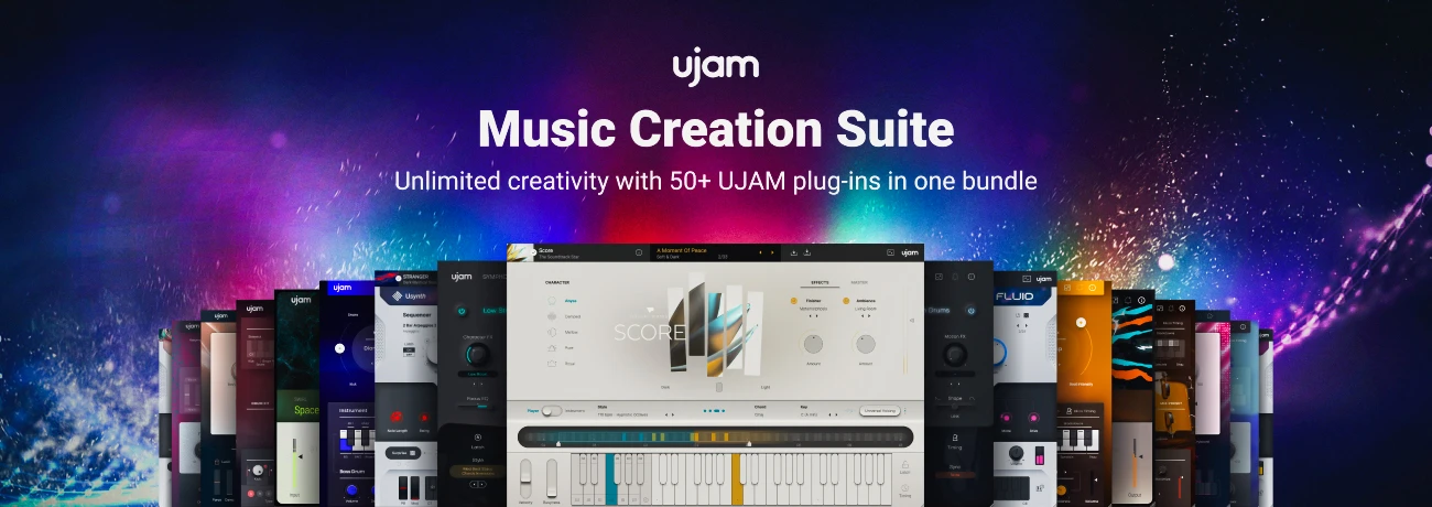 【8/31まで 最大88％OFF】UJAM「Music Creation Suite」音楽制作の常識を覆す全てのUJAM製品がつかえるスーパーバンドル｜DTMプラグインセール