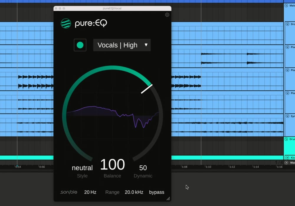 sonible「pure:EQ」AIがもたらす新時代のイコライザーで簡単に音のバランスを整える｜DTMプラグインセール