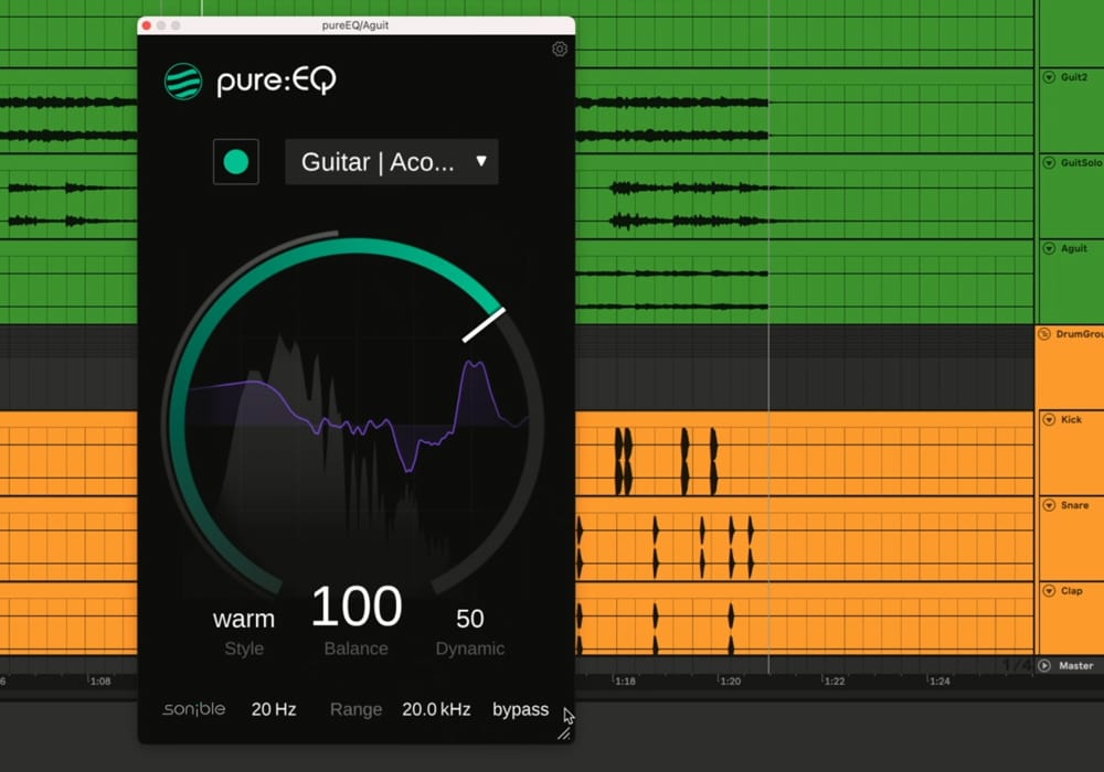 sonible「pure:EQ」AIがもたらす新時代のイコライザーで簡単に音のバランスを整える｜DTMプラグインセール