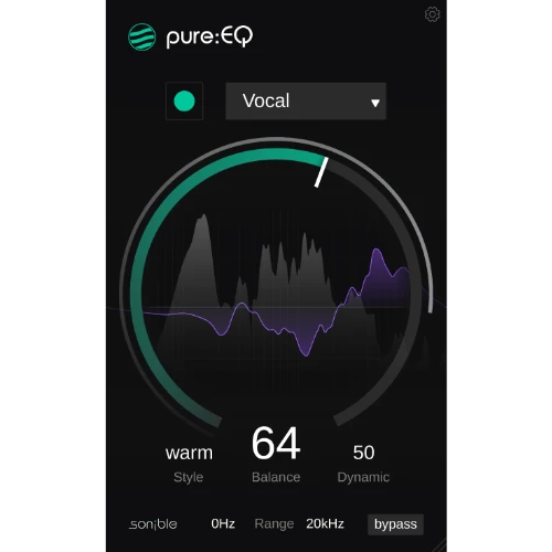 sonible「pure:EQ」AIがもたらす新時代のイコライザーで簡単に音のバランスを整える｜DTMプラグインセール