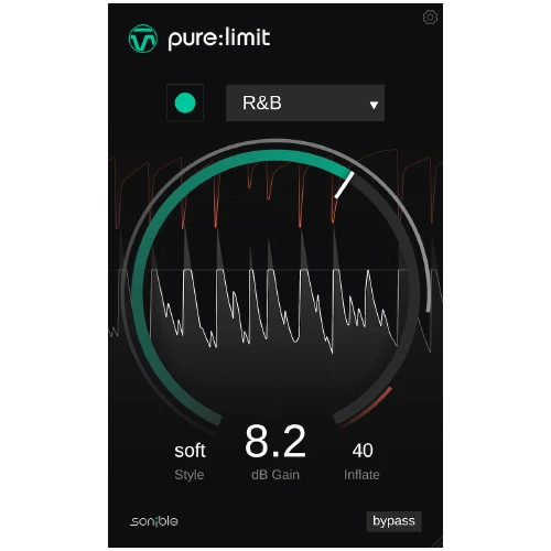 【終了日未定 40％OFF】sonible「pure:limit」初心者でもプロ並みの音圧爆上げ！AIが魔法のように最適化するリミッター｜DTMプラグインセール