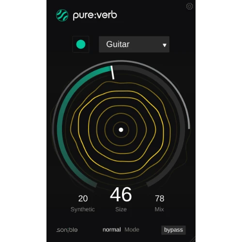 【終了日未定 40％OFF】sonible「pure:verb」AI技術で驚くほど簡単に完璧なリバーブエフェクトをコントロール｜DTMプラグインセール