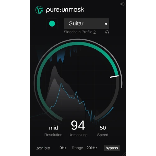 【終了日未定 40％OFF】sonible「pure:unmask」AIで音のかぶりを解消するミキシング革命のプラグイン｜DTMプラグインセール