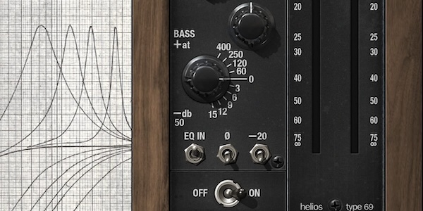 【9/2まで 50％OFF】Universal Audio「Helios Type 69 Preamp and EQ Collection」伝説的なビンテージ・コンソールのプリアンプとEQをエミュレートした骨太のアナログサウンドを実現｜DTMプラグインセール