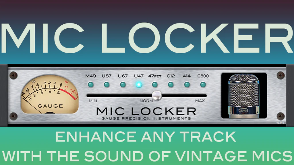 【9/4まで 69％OFF】Gauge Precision Instruments「Mic Locker」音楽制作やボイスオーバーの録音に使用するトラックに世界で最も象徴的なマイクの音色を追加するプラグイン｜DTMプラグインセール