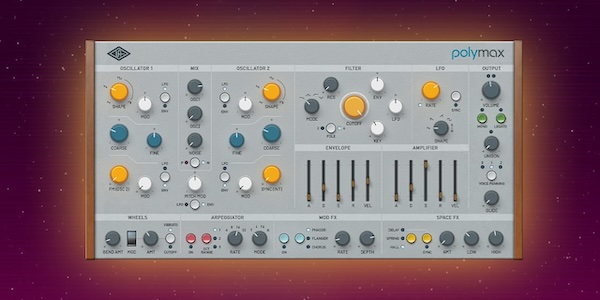 【9/2まで 50％OFF】Universal Audio「Polymax Synth」ポリシンセ黄金時代を再現するビンテージ風アナログモデリングシンセ｜DTMプラグインセール