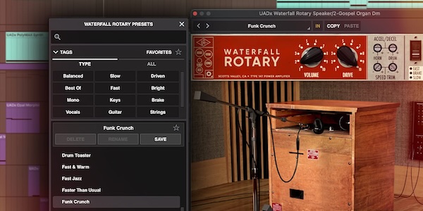 【9/2まで 50％OFF】Universal Audio「Waterfall Rotary Speaker」Leslie 147再現した立体的モジュレーションで伝説のロータリーサウンドを実現｜DTMプラグインセール