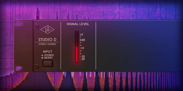 【9/2まで 50％OFF】Universal Audio「Studio D Chorus」ヴィンテージラックギアの魅力をワンクリックでリッチな質感ときらめきを加えるコーラスプラグイン｜DTMプラグインセール