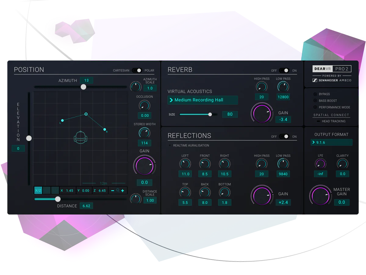 【9/14まで 60％OFF】Dear Reality「dearVR PRO 2」音の中心で体験する3D音響の革命をもたらす次世代の空間オーディオプラグイン｜DTMプラグインセール