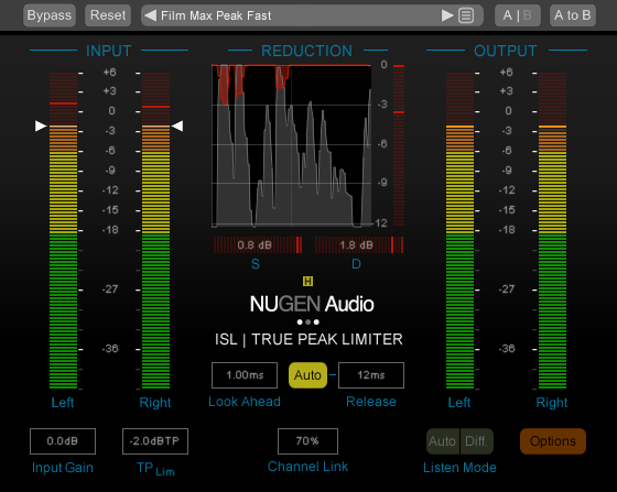 【9/29まで 30％OFF】Nugen Audio「ISL」トゥルーピークのリミッターで実現する透明なマスタリングとポストプロダクション｜DTMプラグインセール