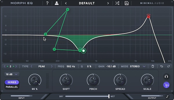 【9/25まで 79％OFF】Minimal Audio「Morph EQ」従来のEQの概念を超えたサウンドデザインの常識を覆すプラグイン｜DTMプラグインセール