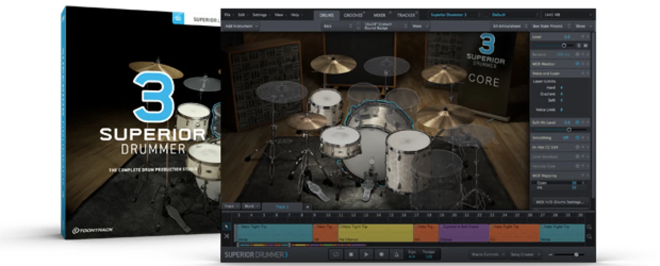 【9/30まで 31％OFF】Toontrack「Superior Drummer 3」使い勝手とクオリティを両立した史上最強のドラム音源｜DTMプラグインセール