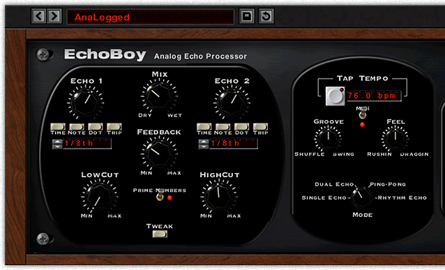 【9/30まで 65％OFF】Soundtoys「EchoBoy」数十年分のエコーデバイスの歴史を一つのプラグインに凝縮した究極のディレイマシン｜DTMプラグインセール