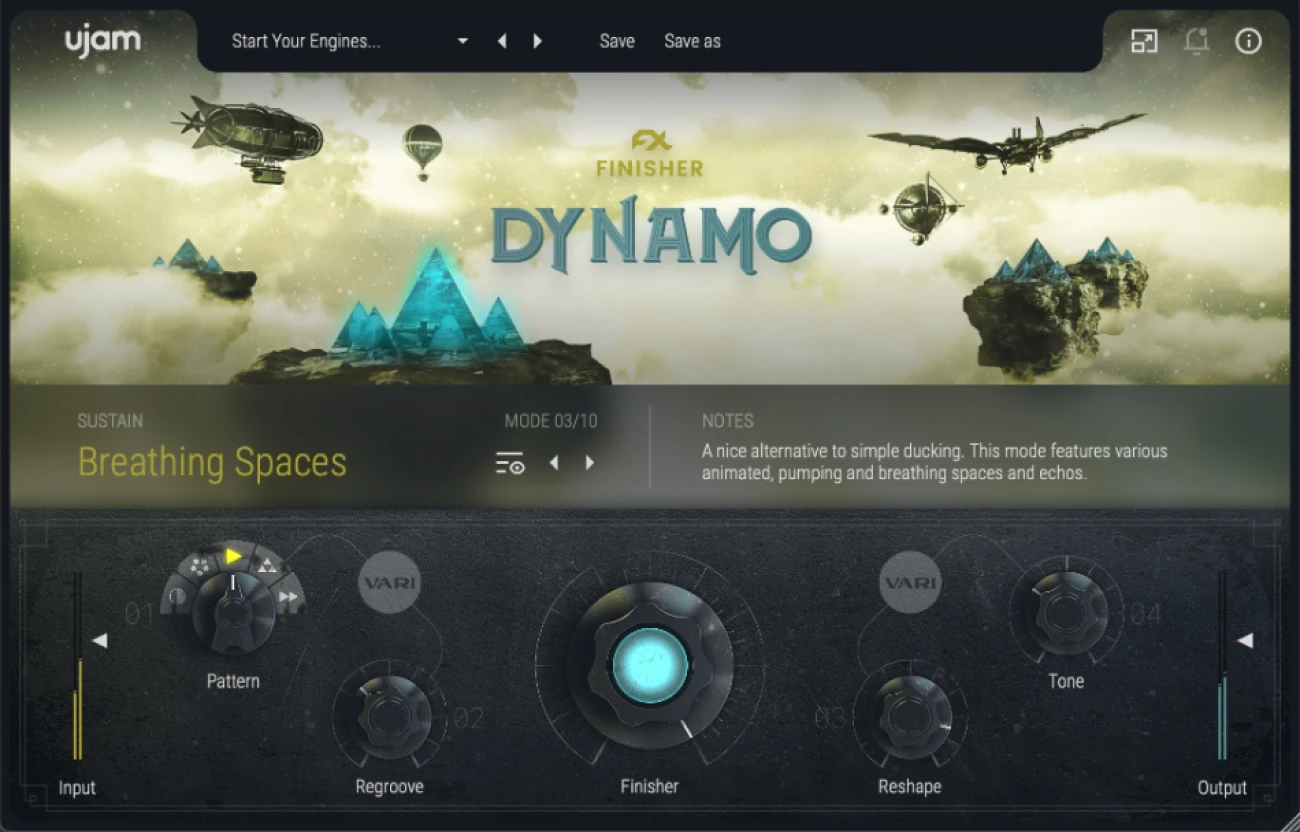 【9/30まで 77％OFF】UJAM「Finisher Dynamo」音に命を吹き込むサウンドを絶え間なく変化させるプラグイン｜DTMプラグインセール