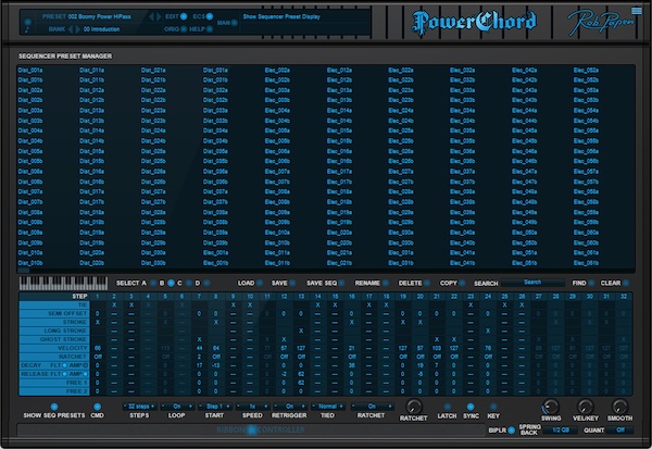 【9/1ま7で 24％OFF】Rob Papen「PowerChord」サンプルループを超えたギターサウンドを自在に操る最強シンセサイザー｜DTMプラグインセール