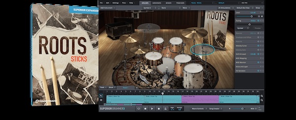 【9/30まで 44％OFF】Toontrack「SDX Roots Sticks」ジャズからロックまで幅広いジャンルに適用できるブラックバードスタジオで録音されたドラムサウンド｜DTMプラグインセール