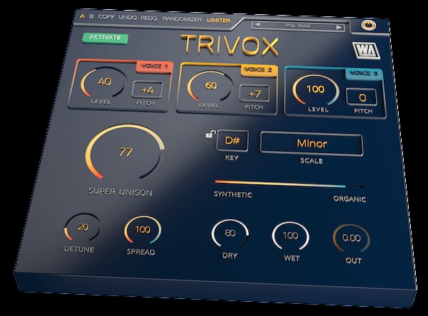 【10/2まで 70％OFF】W. A. Production「Trivox」初心者でも簡単に一瞬で豊かなハーモニーを実現するプラグイン｜DTMプラグインセール