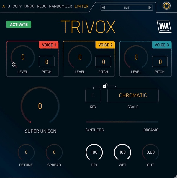 【10/2まで 70％OFF】W. A. Production「Trivox」初心者でも簡単に一瞬で豊かなハーモニーを実現するプラグイン｜DTMプラグインセール