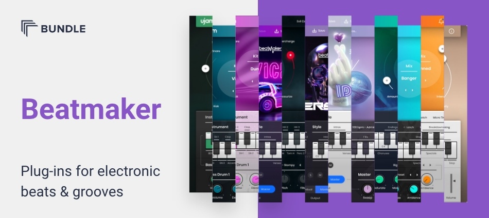 【11/3まで 70％OFF】UJAM「Beatmaker Bundle 2」誰でも簡単に14種類のプラグインでジャンルを超えたビートメイキングを実現｜DTMプラグインセール