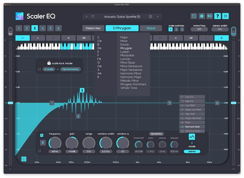 「Scaler EQ」曲のキーに合わせて自動調整する音楽制作に革命を起こすイコライザー