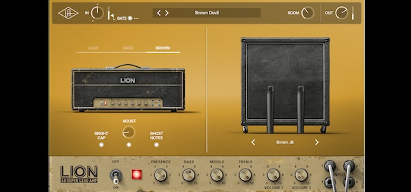 【10/31まで 50％OFF】Universal Audio「UAD Lion '68 Super Lead Amp」3種の100W プレキシアンプを再現したクリーンからアグレッシブまで使えるギターアンププラグイン｜DTMプラグインセール