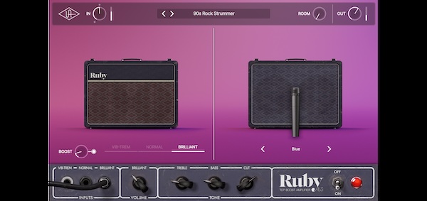 【10/31まで 50％OFF】Universal Audio「UAD Ruby '63 Top Boost Amp」ブリティッシュロックの歴史が詰まったアンプシミュレーター｜DTMプラグインセール