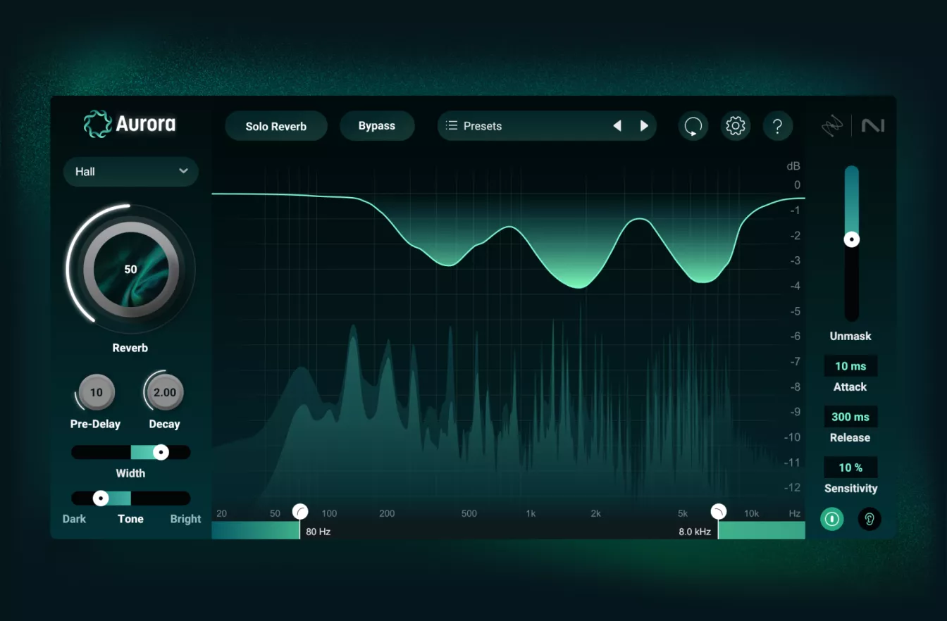 iZotope「Aurora」音の衝突を解消してクリアに保つインテリジェントリバーブ登場｜DTMプラグインセール