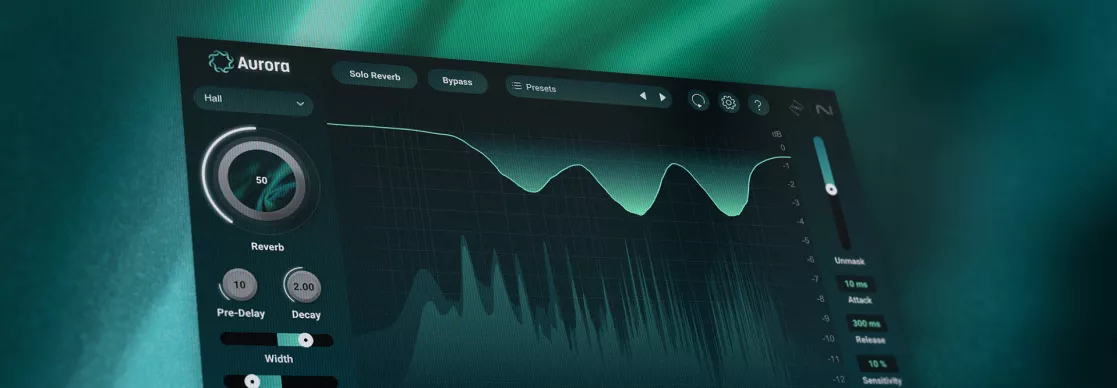 iZotope「Aurora」音の衝突を解消してクリアに保つインテリジェントリバーブ登場｜DTMプラグインセール