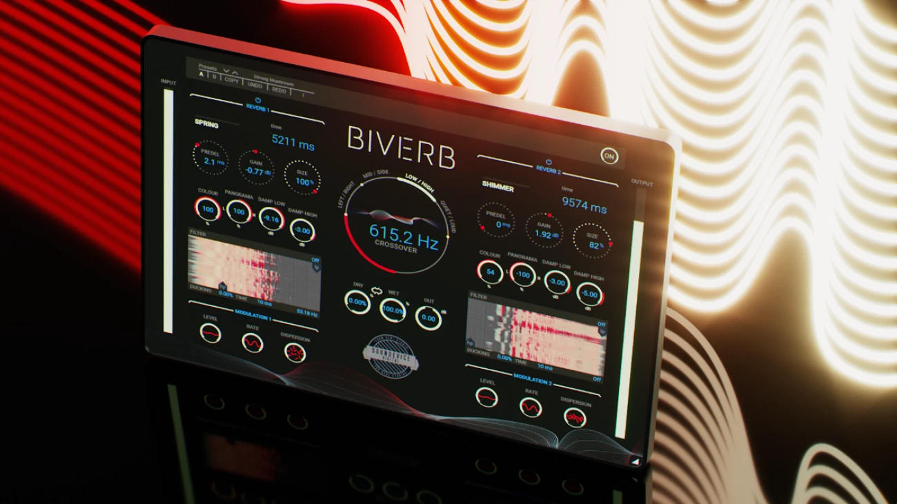 【11/11まで 83％OFF】United Plugins「Biverb」ミックスやサウンドスケープを向上させる2つのリバーブユニットで実現する至高の空間系プラグイン｜DTMプラグインセール