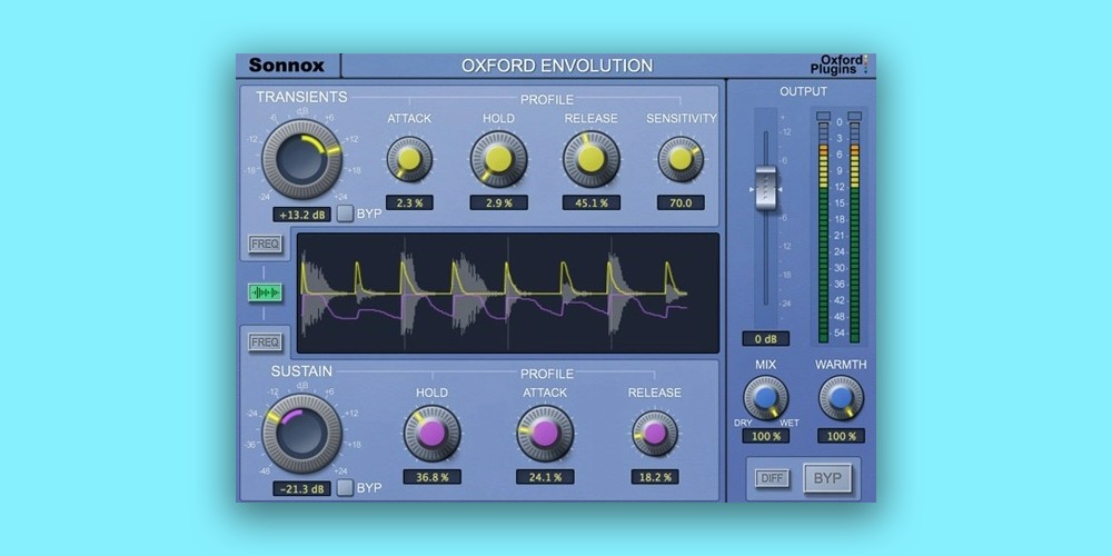 【10/27まで 78％OFF】Sonnox「Oxford Envolution」ドラムに存在感を、ピアノに距離感を自在に操るクリエイティブな音作りの新兵器 エンベロープシェイパー｜DTMプラグインセール