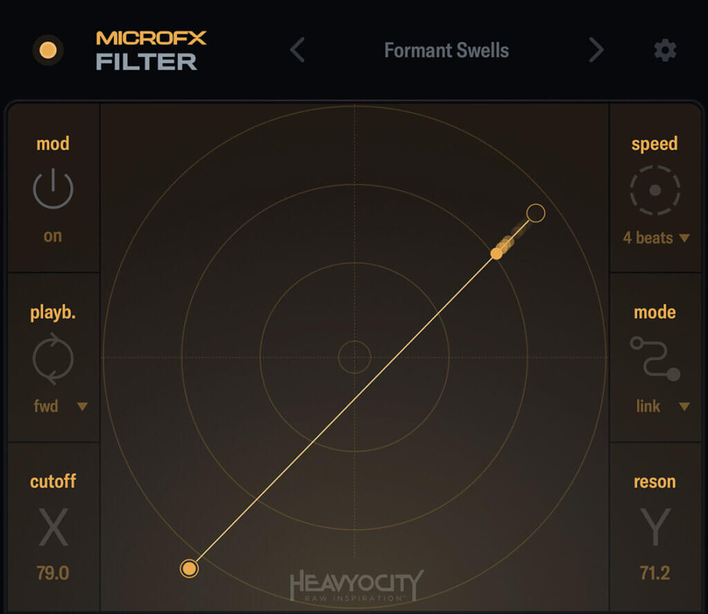 【10/20まで 20％OFF】Heavyocity「MicroFX Filter」2つのマルチモードフィルターで驚きの音響効果を生み出す革新的フィルタープラグイン｜DTMプラグインセール