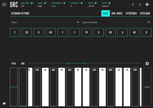 【10/29まで 66％OFF】Imaginando「DRC - Polyphonic Synthesizer」直感的な操作性を追求した4つのパネルでシンプルさと高機能性の両立！モバイルからデスクトップまで対応する万能シンセサイザー｜DTMプラグインセール