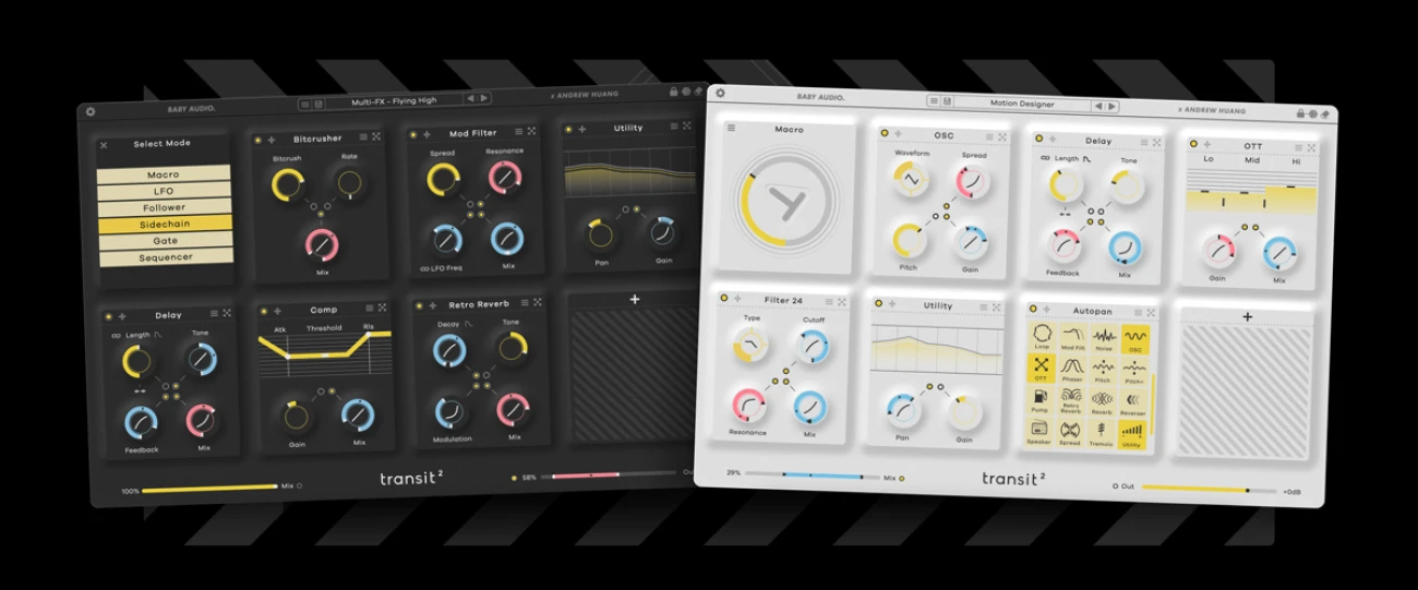 【12/31まで 38％OFF】Baby Audio「Transit 2」モーションエフェクトの決定版！ミックスに動きのあるサウンドデザインを実現｜DTMプラグインセール