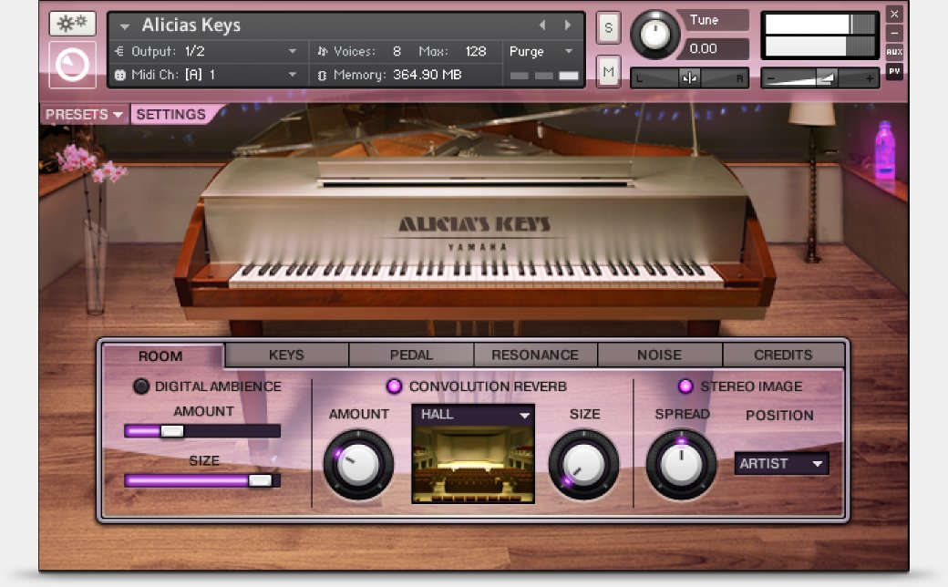 【11/5まで 11％OFF】Native Instruments「Alicia Keys Bundle」あらゆるジャンルに対応するグランドピアノとエレクトリックキーを一流アーティストのサウンドで収録したAlicia's KeysとAlicia's Electric Keysのセット｜DTMプラグインセール