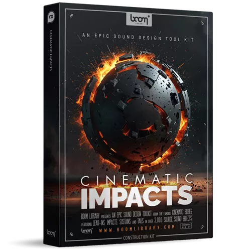 【11/7まで 21％OFF】BOOM Library「CINEMATIC IMPACTS Bundle」完成済み＆素材キットを収録した映像用エフェクト音源（Construction Kit、Designed）でプロの効果音制作が実現｜DTMプラグインセール