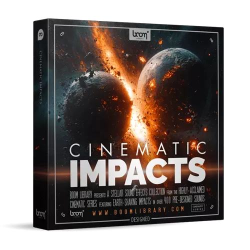 【11/7まで 21％OFF】BOOM Library「CINEMATIC IMPACTS Bundle」完成済み＆素材キットを収録した映像用エフェクト音源（Construction Kit、Designed）でプロの効果音制作が実現｜DTMプラグインセール