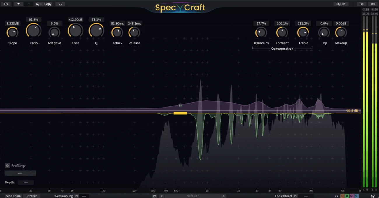 【10/31まで 53％OFF】Three-Body Technology「SpecCraft」カット時の音抜けを自動補正！スマートEQでミックスの課題を一気に解決するプラグイン｜DTMプラグインセール