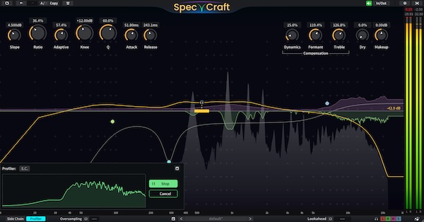 【10/31まで 53％OFF】Three-Body Technology「SpecCraft」カット時の音抜けを自動補正！スマートEQでミックスの課題を一気に解決するプラグイン｜DTMプラグインセール