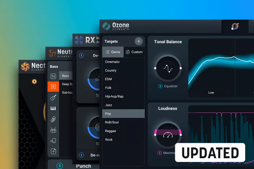 【11/13まで 29％OFF】iZotope「Elements Suite」DTM始めるならこれ一択！リペア、ミックス、マスターに必要なすべてが揃う4つの定番プラグインセット｜DTMプラグインセール