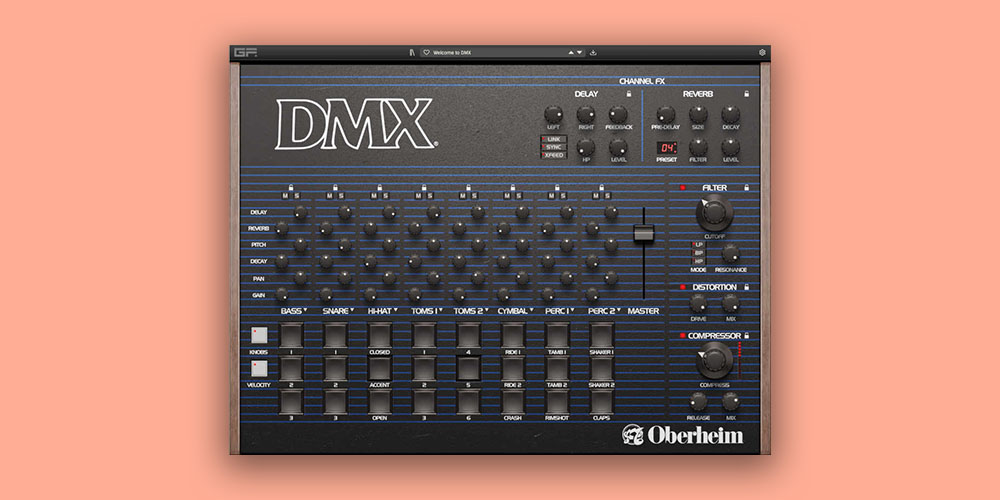 【11/2まで 33％OFF】GForce Software「Oberheim DMX」伝説のドラムマシンがデジタルで進化して復活！DTMプラグインセール